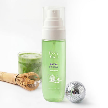 Plum BodyLovin’ Matcha, But Disco Body Mist | Zen Matcha Meets Groovy Vanilla | Long-Lasting | Lactonic Matcha Fragrance | With Notes Of Matcha, Lactonic & Creamy Vanilla | 100 ml