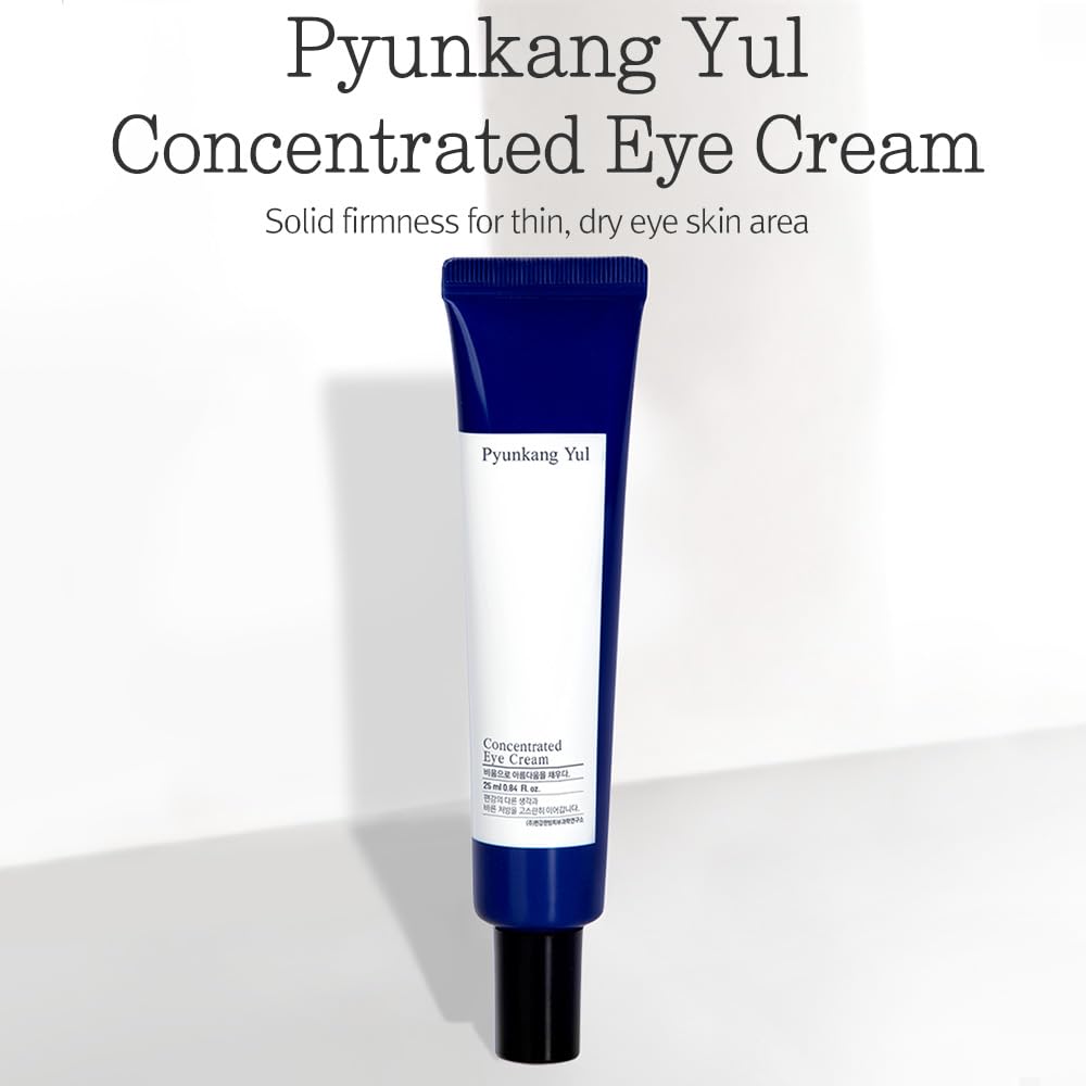 [PKY] Pyunkang Yul Concentrated Eye Cream, 2-in-1 Brightening & Anti-Aging Care, Ginseng & Shea Butter for Wrinkle Care & Elasticity, Korean Skincare (25ml)