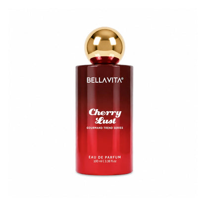 BELLAVITA Cherry Lust | Long Lasting EDP | 100ml | Perfume for Man | Perfume for Woman | Smells Like a Snack | Cherry, Strawberry, Vanilla & Marshmallow | Premium Unisex Gourmand Fragrance