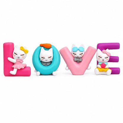 eCraftIndia Plastic Love Animated Characters Decorative Showpiece for Home Decor Living Room Bedroom | Valentine Gift for Girlfriend Boyfriend Husband Wife Her Him | Valentines Day Decoration Items