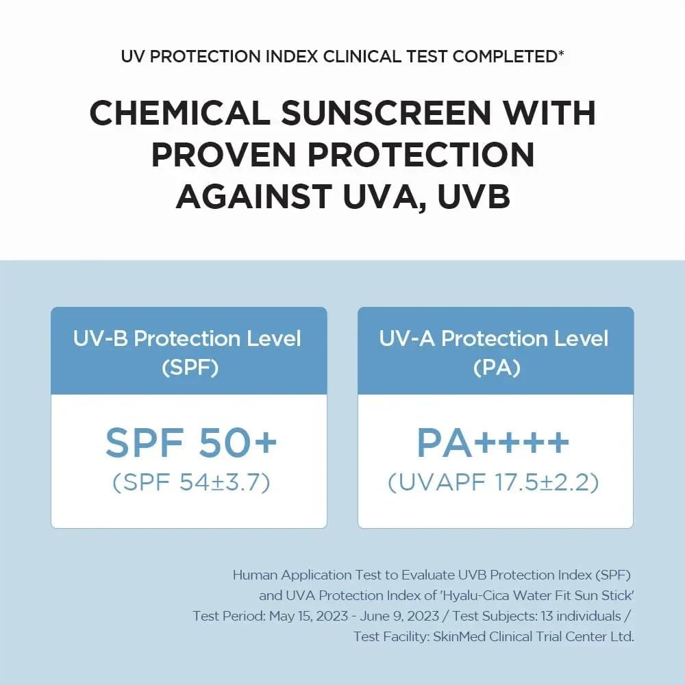 SKIN1004 Madagascar Centella Hyalu-Cica Silky-Fit SPF 50+ PA++++ Sun Stick For Sensitive, Normal, Dry Skin, 7g