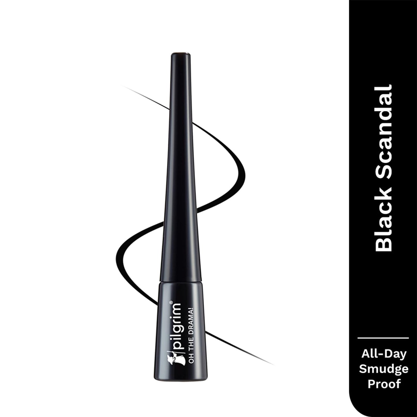 Pilgrim Black Scandal Eyeliner Pencil Intense Matte Finish Smudge Proof Pencil Enriched With Argan Oil | 3.50Ml