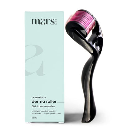 Mars by GHC Skin Care Combo 5% Vitamin C Serum and Derma Roller | Promotes Extra Deep Nourishment, Powered With Retinol & | SLS-Free | Paraben Free | 100% Vegan | Suitable for all Skin Types
