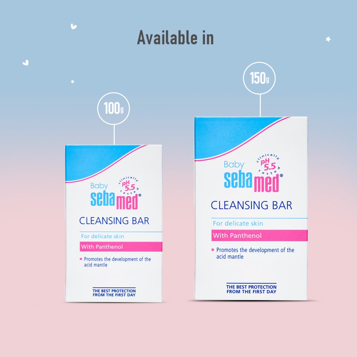 Sebamed Baby Cleansing Bar 150g|Ph 5.5 | With Panthenol|No tears & Soap Free bar| For Delicate skin