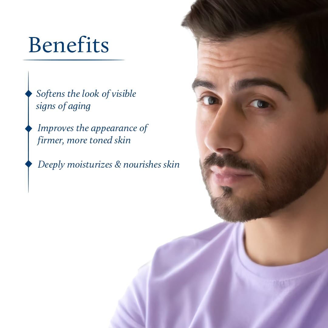 Blue Nectar Saffron Skin Brightening & Anti Aging Cream for Men | Day & Night Men Face Cream for Daily Use | Natural Moisturizer for Skin Glow (14 Herbs, 50g)