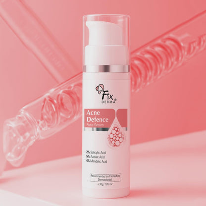Fixderma 2% Salicylic Acid Serum for Anti Acne & Spot Treatment with 5% Azelaic Acid & 4% Mandelic Acid | Anti Acne Face Serum | Face Serum for Men & Women - 30 gm