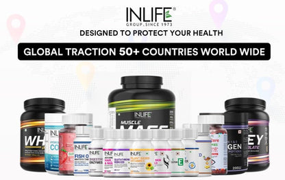 INLIFE Calcium and Vitamin D3 Tablets for Men Women | Calcium Carbonate Supplement for Bone and Joint Support - 60 Tablets (Pack of 1)