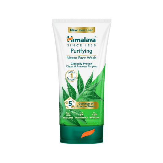 Himalaya Purifying Neem Face Wash packaging on a white background
