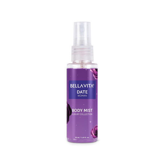 BELLAVITA Date Woman | Body Mist | 50ml | Refreshing Floral, Fruity & Vanilla | Long Lasting | with Pink Pepper and Red Fruits