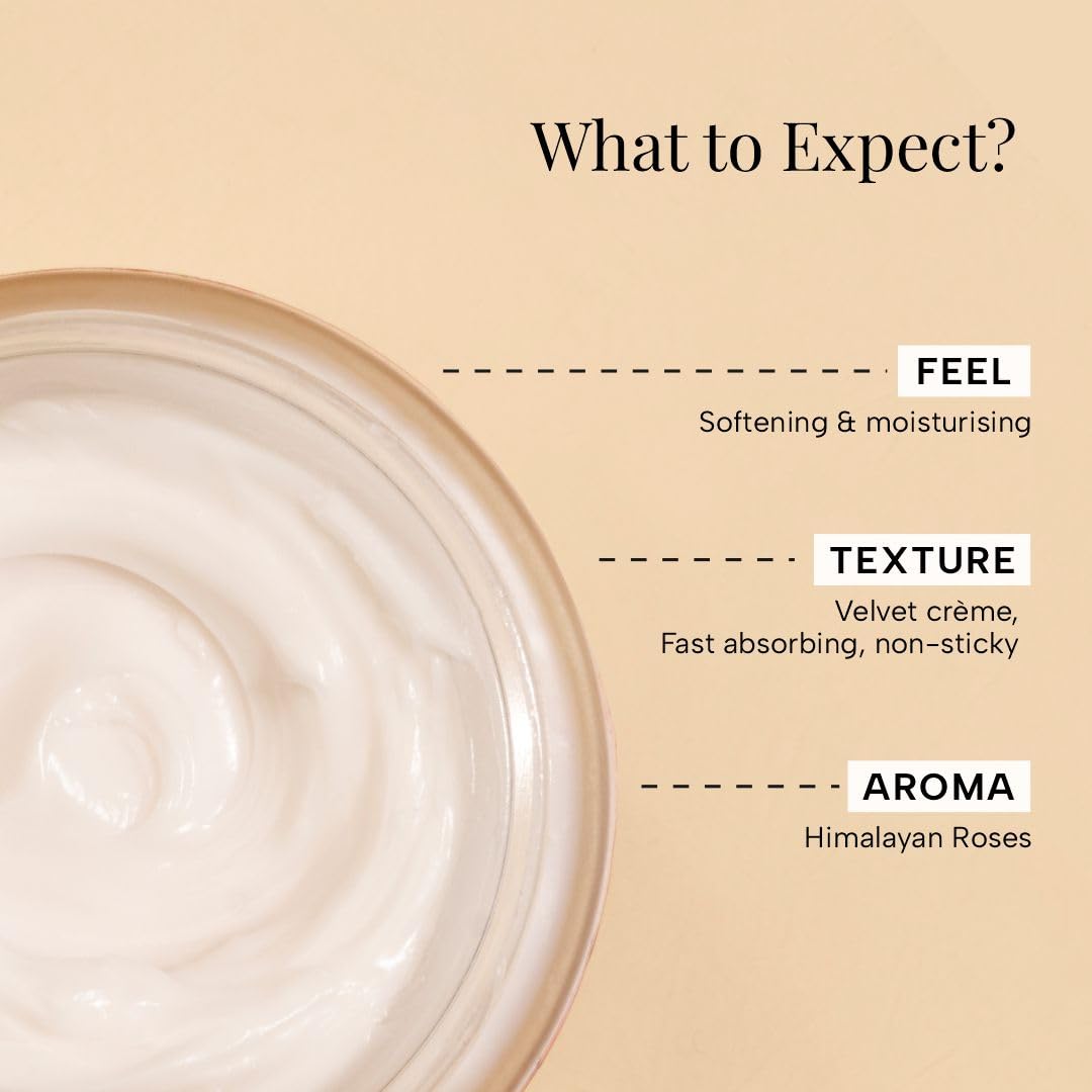 Ras Luxury Oils Brighten Exfoliating Creme Body Butter with Pink Pepper & Himalayan Rose | 24 Hour Long Lasting Hydration | Non-Greasy, Quick Absorbing Tan Removal Moisturizer For All Skin Type, 100gm