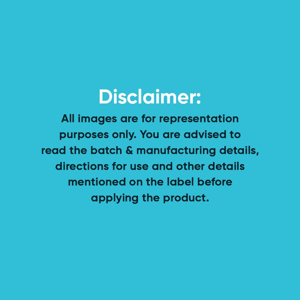 Disclaimer text on a blue background