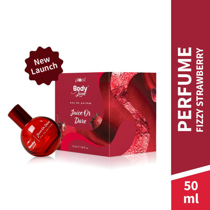 Plum BodyLovin' Juice Or Dare Valentine-Ready Eau De Parfum | Long Lasting Gourmand fragrance with oriental blend of juicy red fruits & fizzy strawberries | Luxurious scent, Purse-Friendly | 50ml