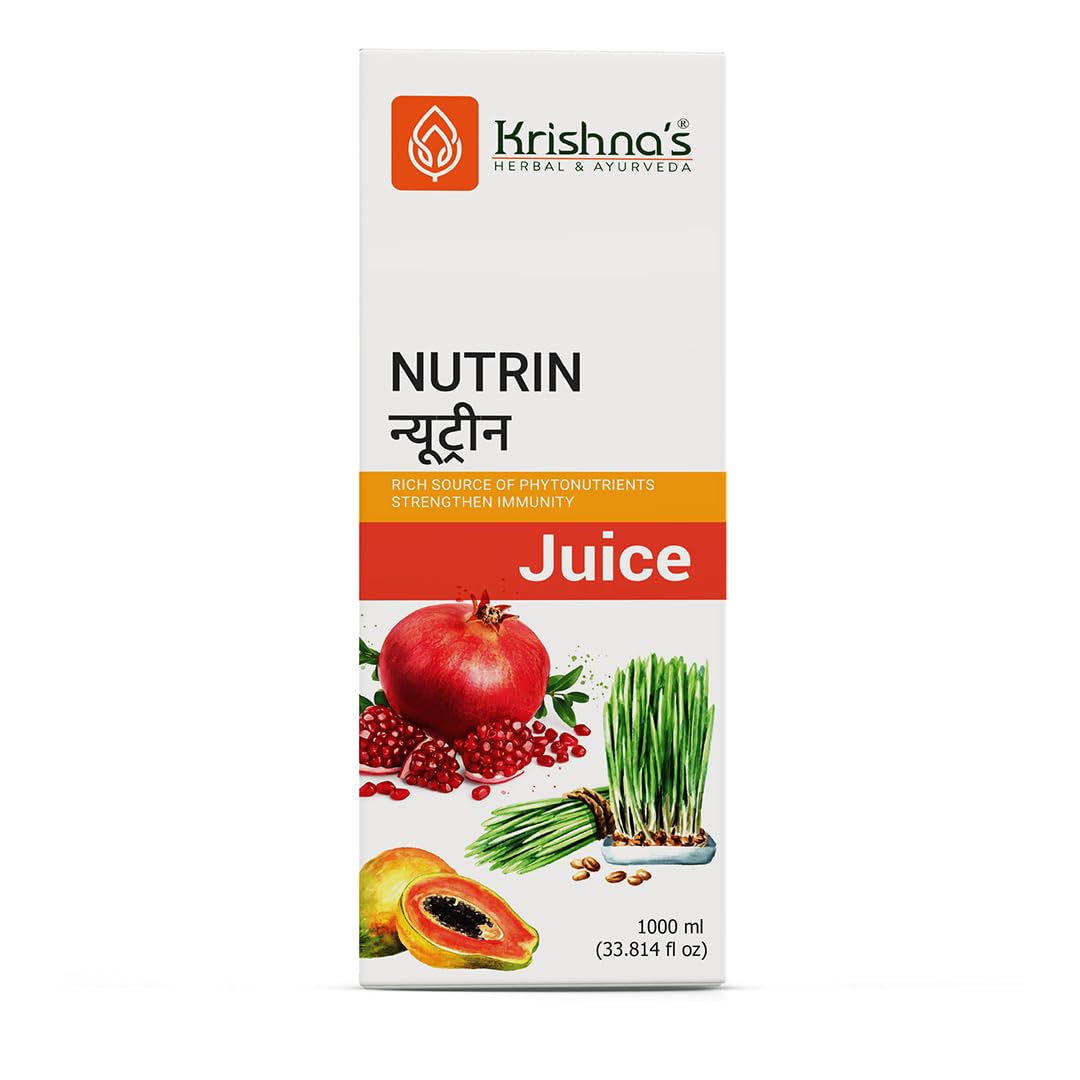 Krishna's Nutrin Juice, Rich Source Of Nutrients, No Artificial Colors or Flavors - 1000 ml (Pack of 1)