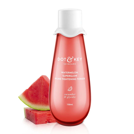 zephivo DOT & KEY Watermelon Superglow Pore Tightening Toner|Face Toner For Glowing Skin|Glycolic Toner For Open Pores Tightening|Alcohol Free, Toner For Uneven Skin Tone|For All Skin Types|150 Ml, Pack of 1

