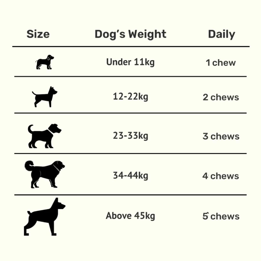 Absolut Pet Dental Chews for Dogs, Plaque, Tartar & Breath Aid | 30 Chews | Daily dental chews that reduce plaque & tartar build-up, freshen breath & support healthy gums in dogs.