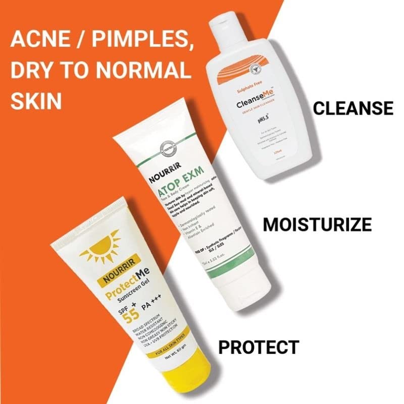 Atop Exm Hydration Cream - Soothes Sensitive Skin with Allantoin, Vitamin E & Dead Sea Minerals, Fragrance-Free, 75 ml