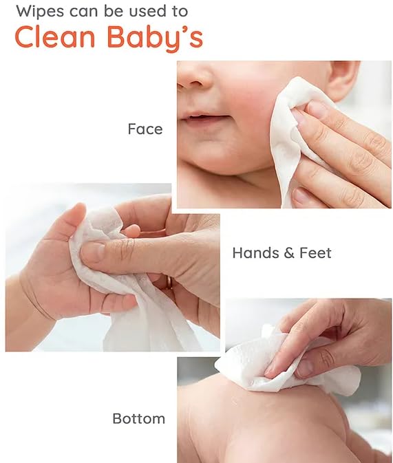 Babyhug Pro Sensitive pH 5.5 Peach Milk Bamboo Wipes - 72 Wipes
