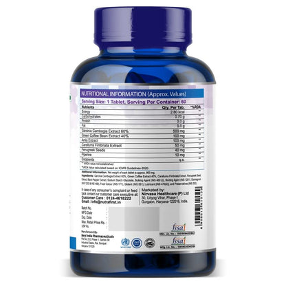 Nutrafirst KETO Advanced Tablets (60 Tab) with Garcinia Cambogia & Green Coffee Extract | Supports Weight Loss, Fat Burning & Ketosis | Boosts Energy & Metabolism | Natural Keto Supplement