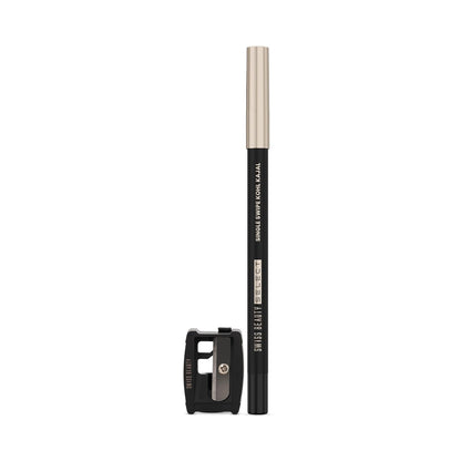 SWISS BEAUTY Select Single Swipe High Impact Kohl Cream Matte Kajal for women | With In-Built Smudger | 16-Hour Stay | Shade, 1.2G |, Black