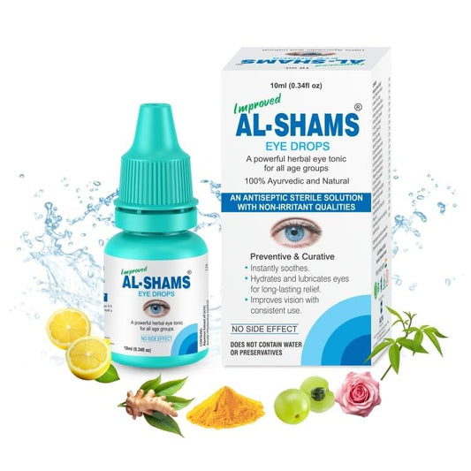 Al-Shams Eye Drops | Complete Eye Care | Ayurvedic and Natural | 10ml