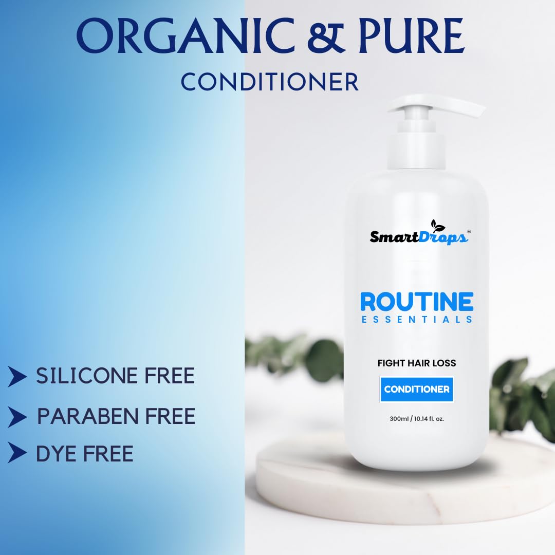Smartdrops Conditioner for Stronger Hair - Smooth & Shine, Conditioner | For Silky Smooth Hair | conditioners for dry and frizzy hair | Control Frizzy Hair - 300 ML (Pack 1)