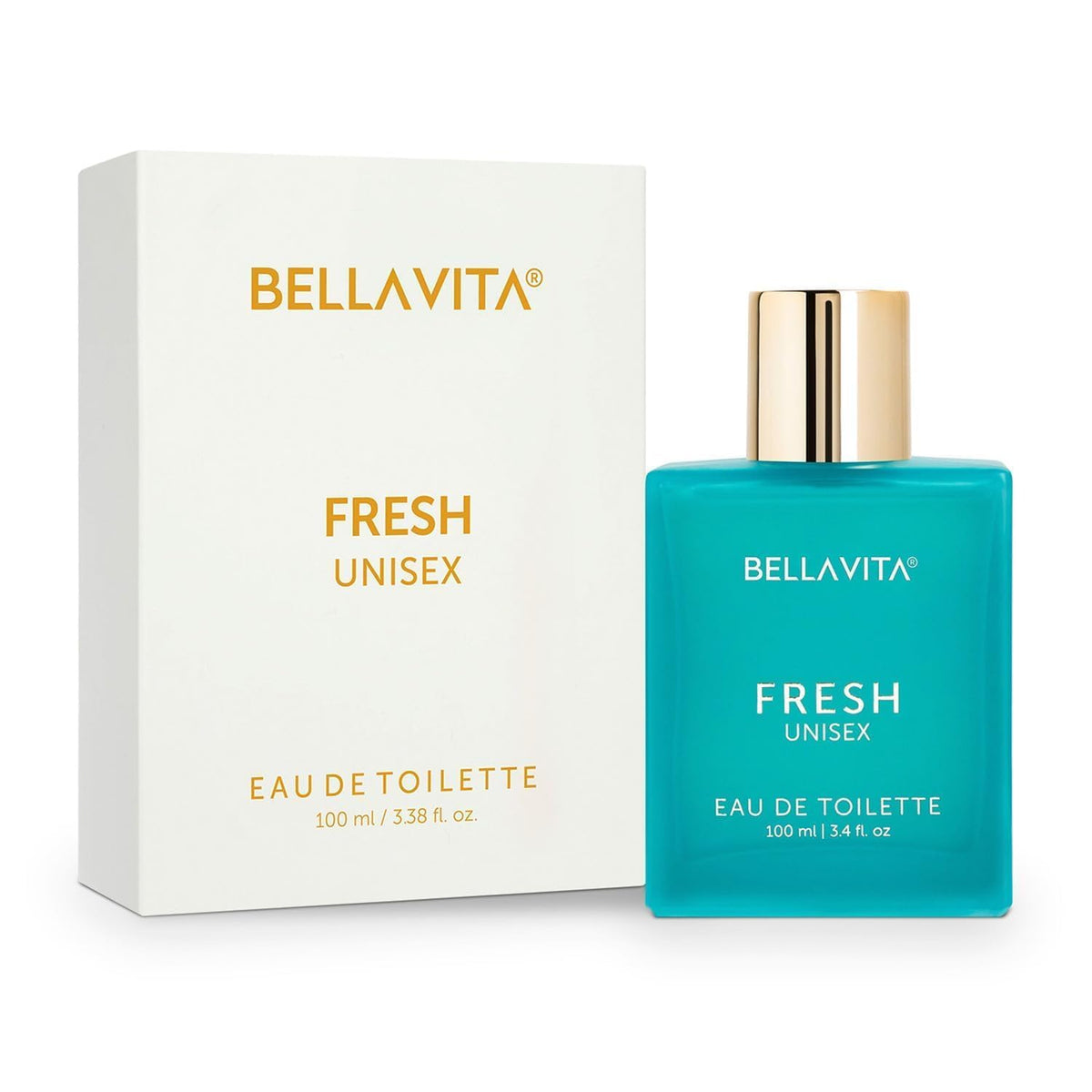 Bellavita Fresh Unisex Eau de Toilette bottle and packaging on a white background
