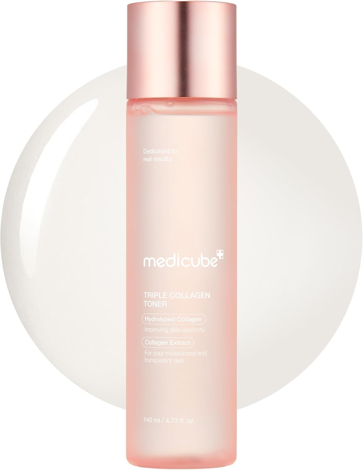 Medicube Triple Collagen Toner - Hydrolyzed, Atelo, & Soluble Collagen for Deep Hydration & Plump Skin - Fast-Absorbing Formula for All-Day Suppleness | 140ml