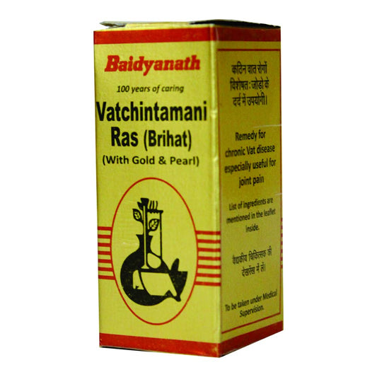 Baidyanath Asli Ayurved Vatchintamani Ras (Brihat) With Gold I For Joint Pain - 5 Tablets