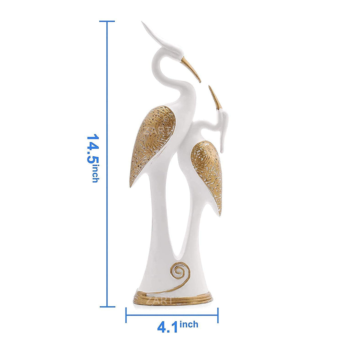 Romantic Swan Pair Showpiece for Home Decor, Love Bird Swan Figurine in Resin, Elegant Decorative Statue for Living Room, Bedroom, Wedding Gift, Item