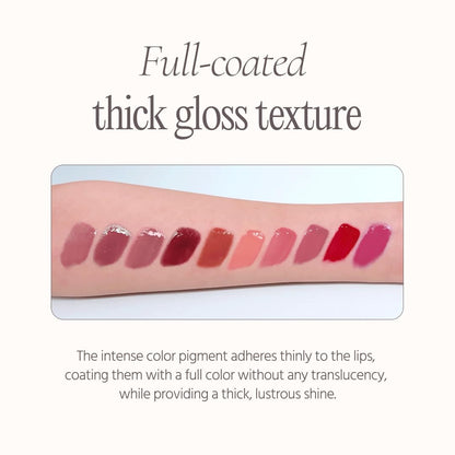 DINTO Deep-Kissed Plumping Lip Enamel (152 Clock Tower, 4ml) Korean Glitter Lip Gloss, High Shine Lip Plumper, Hydrating Lip Plumping Gloss, Long-Lasting, Non-Sticky, Vegan & Cruelty-Free