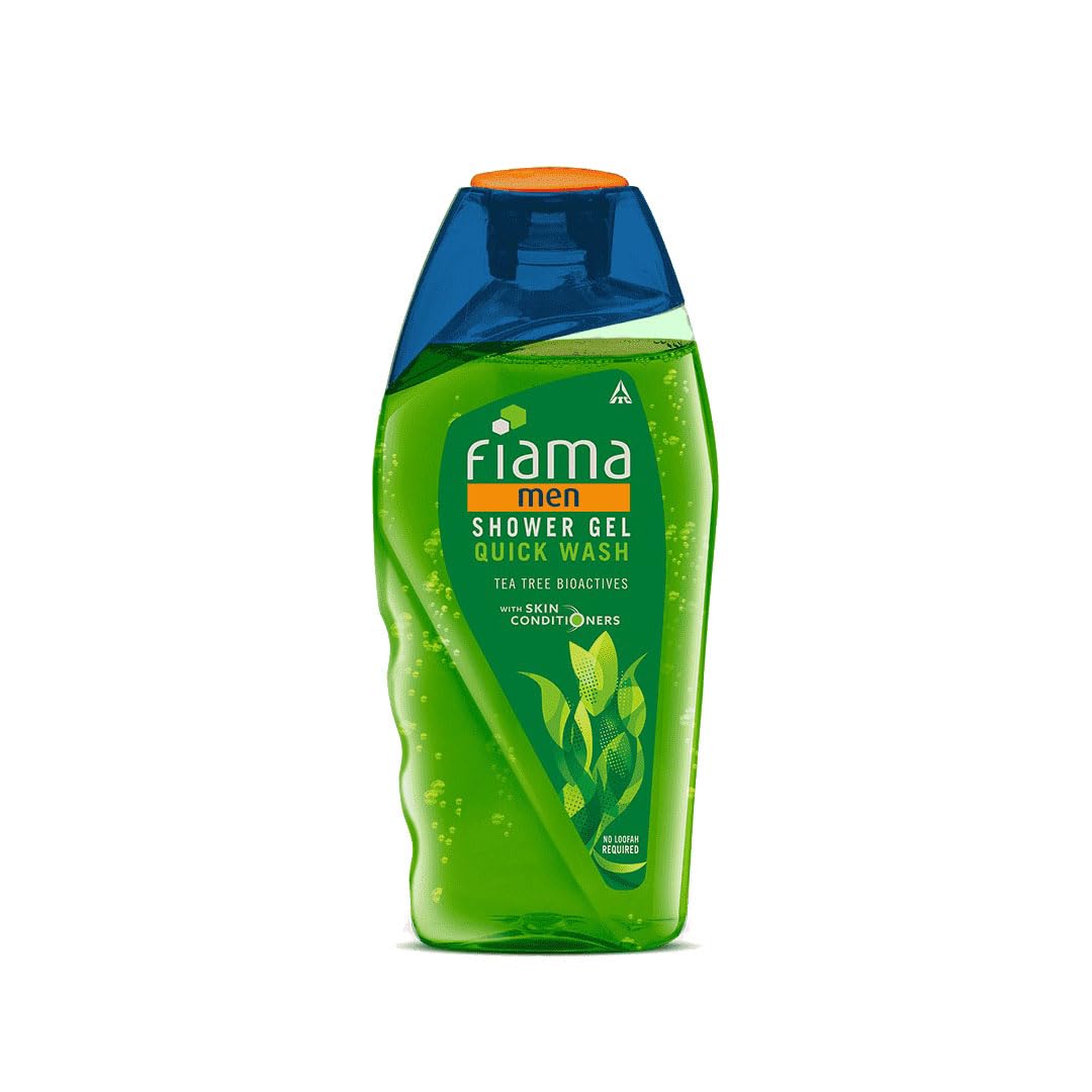 Fiama Men Body Wash Shower Gel Quick Wash, 250ml, Body Wash for Men with Skin Conditioners for Moisturised, Soft & Refreshed Skin, Mens Moisurising Bodywash for Dry Skin