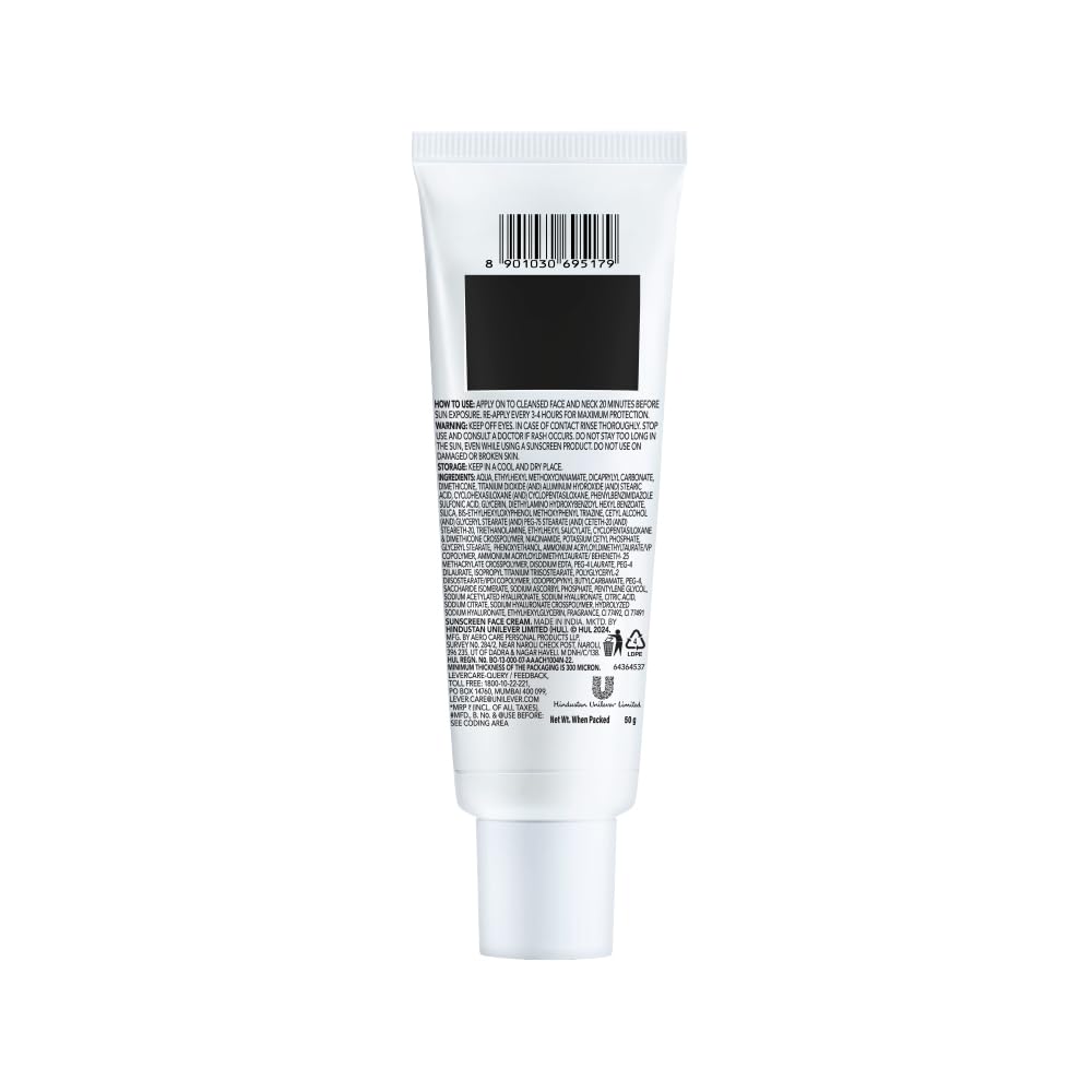 White tube with black label on a white background