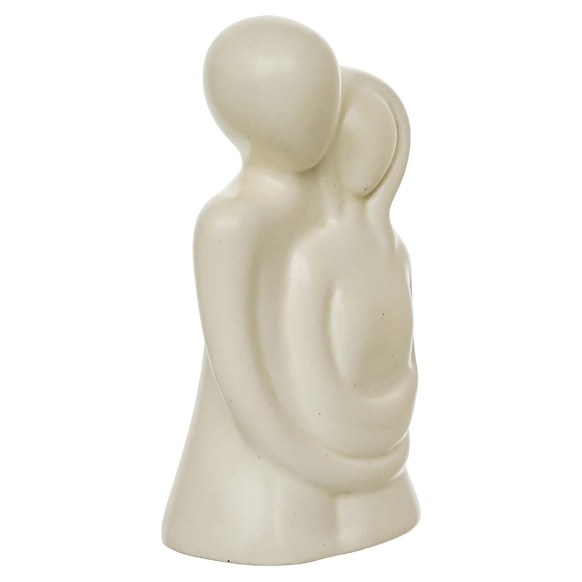 eCraftIndia Resin White Romantic Couple Showpiece| Decorative Cute Loving Couple Statue Figurines| Home Decor Items for Living Room Bedroom Hall Office| Home Decor Gifts for Anniversary Valentines Day