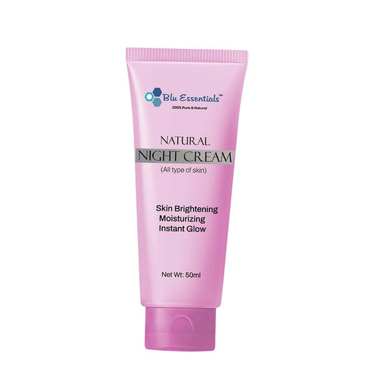 Blu Essentials Vitamin C Night Cream for Women and Men | for Glowing Skin | Suits For Both Oily & Dry Skin | Dark Spot Removal, Anti-Ageing | 50ml