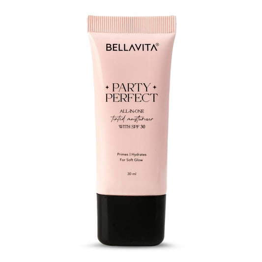 Bellavita Party Perfect skincare tube on a white background