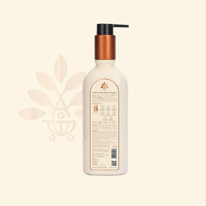Shampoo bottle with pump on a beige background