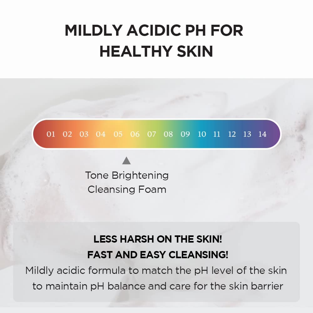 SKIN1004 Centella Tone Brightening Cleansing Gel Foam | Moisturizing & Gentle Exfoliating Cleanser with Niacinamide for Sensitive Skin, 125ml