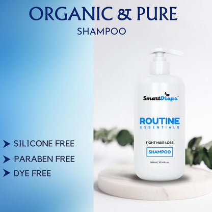 Smartdrops Shampoo for Dull Hair - with Coconut Milk and Vitamins | Deeply Moisturizes Dry & Frizzy Hair | For Silky Smooth Hair | Hair Fall Control Shampoo 300ml