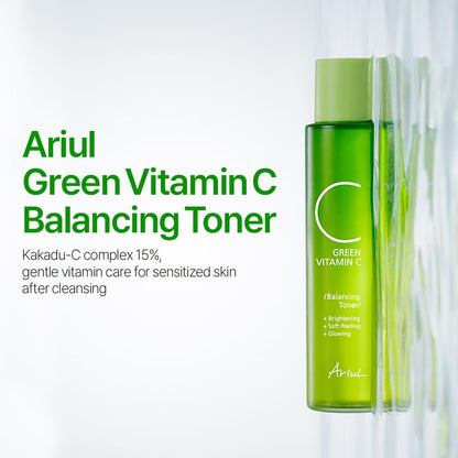Ariul Green Vitamin C Balancing Toner 150ml | Korean Lightweight Hydrating Face Toner for brightening and Moisture care | Smooth Glowing Skin