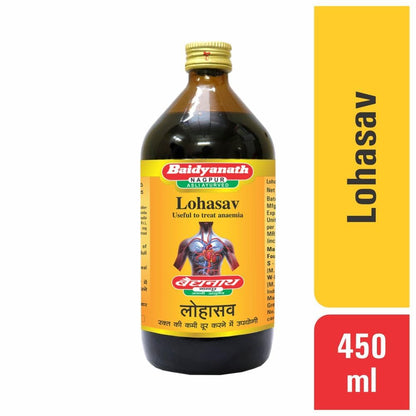 Baidyanath Asli Ayurved Lohasav I Anaemia Syrup I 450 Ml, Natural