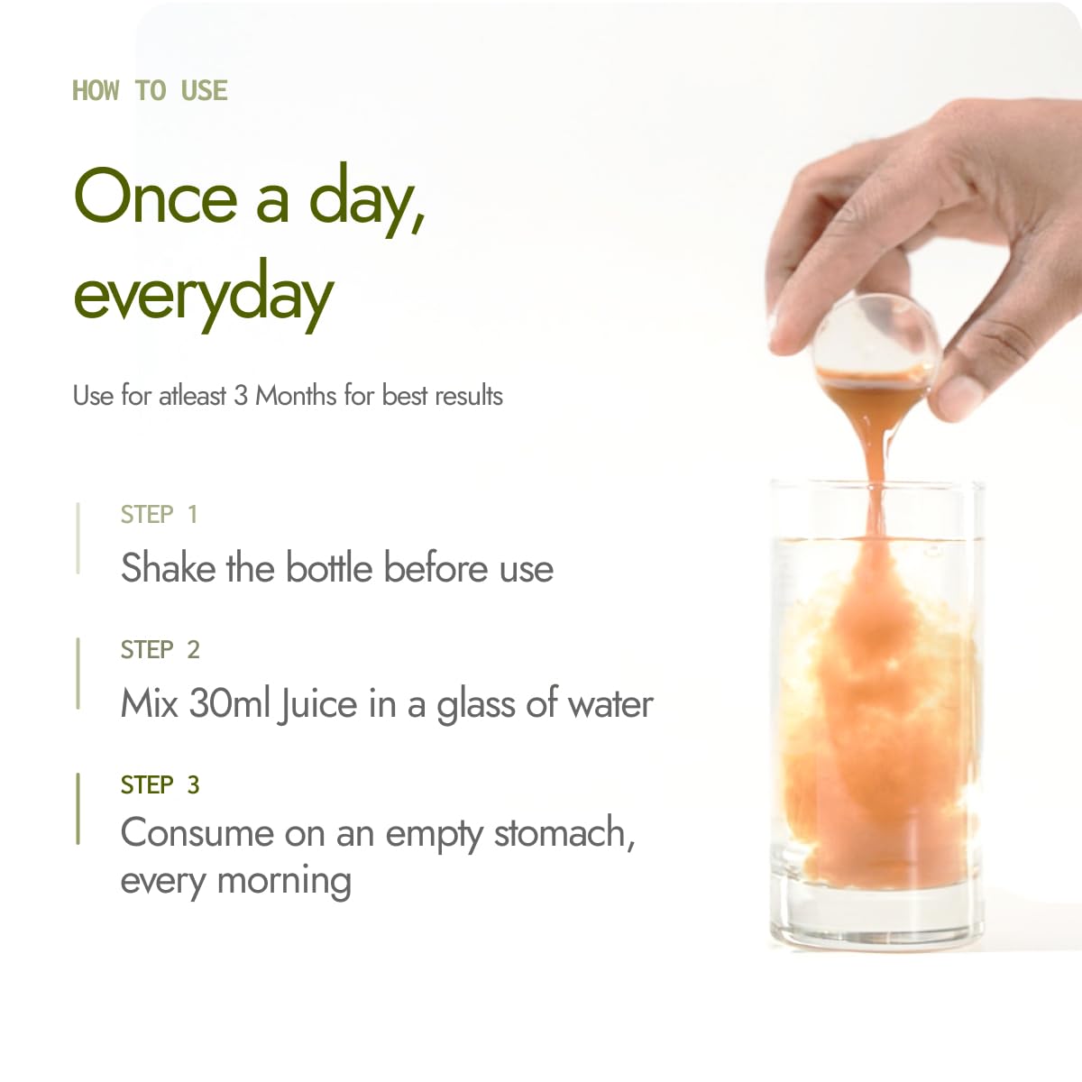 Kapiva BP Care Juice - 100% Ayurvedic Juice to Support Healthy Blood Pressure Levels| Arjuna, Jatamansi & 8 Other Herbs 500ml