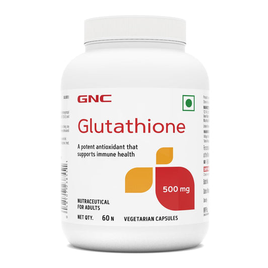 Zephivo GNC Glutathione 500mg With Vitamin C For Clear & Radiant Skin | 60 Veg Capsules | Reduces Dark Spots & Melanin Pigmentation | Boosts Immunity | Fights Pollution & UV Damage | For Men & Women| Formulated In USA