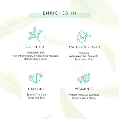 Product ingredients list with icons and descriptions on a light background