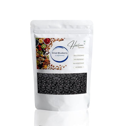 Heirloom Spices Whole Dried Blueberries | 100% Natural & sweetened | No Added Colors | Nutrient-Rich Superfood for Snacking & Baking | HEALTHY LIFE CHOICE