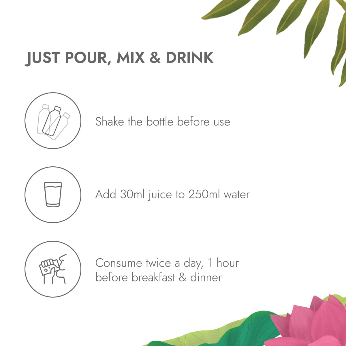 Instructions for using a product with icons and text on a white background