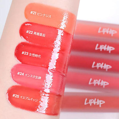 Liphip Glossy Lip Tint (L23 Women’s Era) High Shine Non-Sticky Tint Lip Gloss, Long Lasting Hydrating Lip Stain Gloss Finish, Korean Lip Tint (3g, Rose Red)