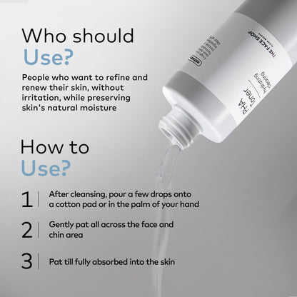 Skincare product with instructions on how to use it
