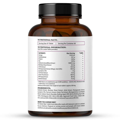 Nirvasa Plant-Based Biotin Tablets (60 Tabs) | Hair, Skin & Nail Support | Hair Fall Control, Glowing Skin, Stronger Nails | Improve Energy, Strength & Overall Health | For Men & Women