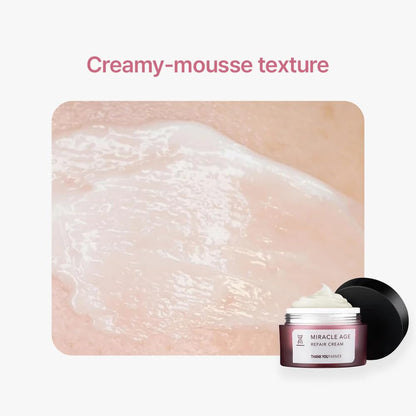 THANKYOU FARMER Miracle Age Repair Cream (50ml) Korean Anti-Aging Face Cream | Deep Hydration, Dark Spot Remover & Firming Anti-Wrinkle Face Cream | Nourishing Moisturizer for All Skin Types