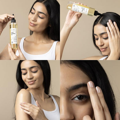 Brillare Pure Coconut Oil, Organic and Cold Pressed Hair Oil with Zero Chemicals, Rich in Vitamins & Amino Acids, Best for Dry & Flaky Skin